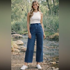 NWT Rudy Jude Dark Indigo Side Button Sailor Jeans Size 28